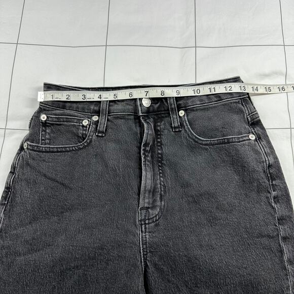 Madewell Jeans Womens 26 Washed Black Curvy Perfect Vintage Lunar High Rise - Picture 7 of 12
